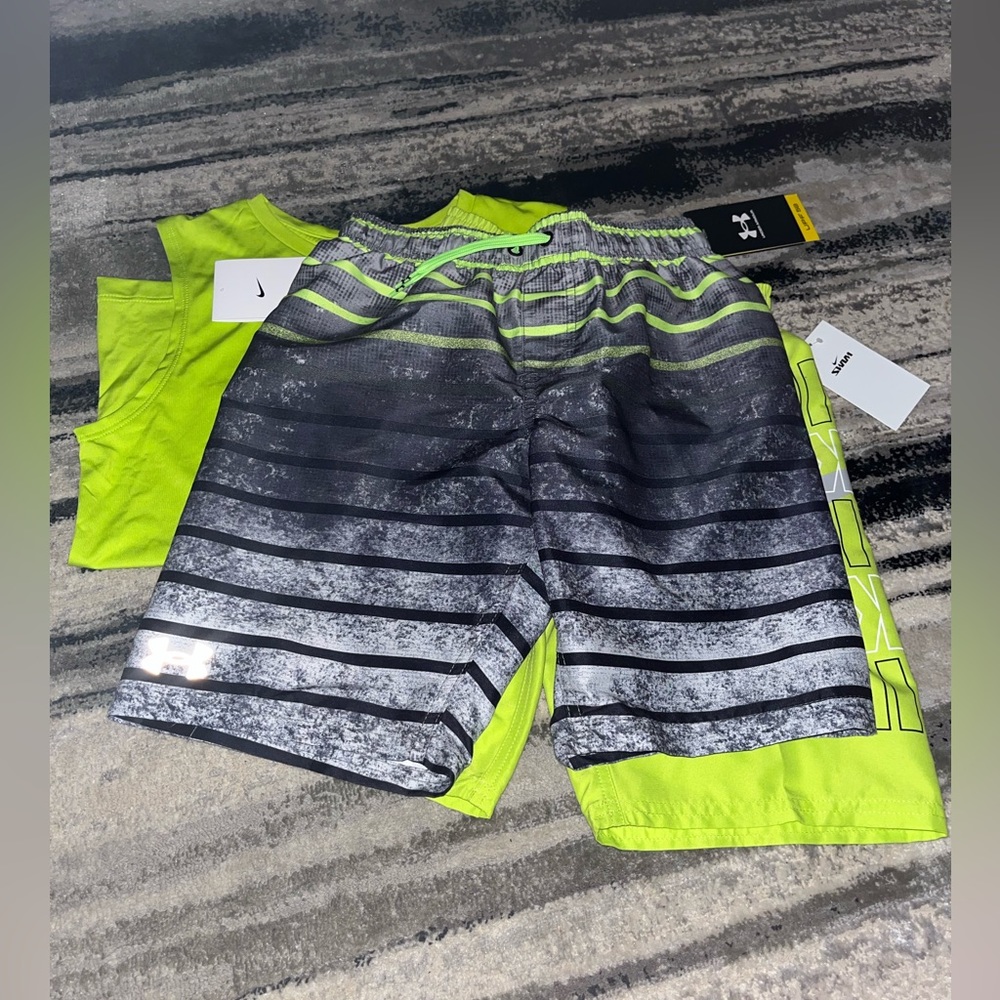 Nike & under armor swim set